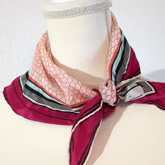 Accessories - Colorful Scarf With Geometric Design